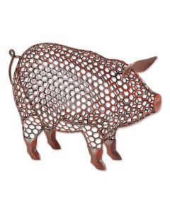 CHICKEN WIRE PIG SCULPTURE